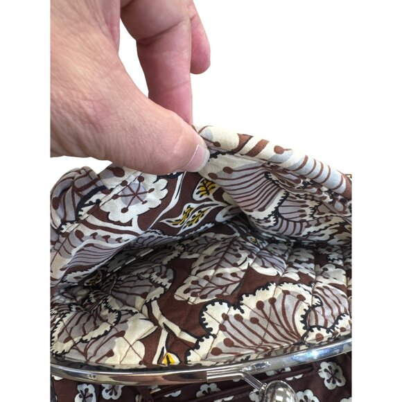 Vera Bradley Floral Kiss Lock Satchel Handbag Medium SKU 8234 - Picture 12 of 14